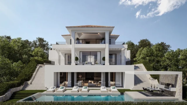 Modern Villa with Panoramic Views for sale in Benahavís.

Luxurious Andalusian-Modern Villa with Panoramic Views in El Herrojo Alto, Benahavís – La Quinta Golf

This exceptional villa in Marbella’s exclusive El Herrojo Alto community combines Andalusian charm with modern luxury. Spanning three levels with elevator access, it features six en-suite bedrooms, each with its own private terrace and panoramic Mediterranean Sea views. The villa’s south-facing orientation ensures sunlight throughout the day, while the infinity pool, landscaped gardens, and outdoor kitchen provide ideal spaces for relaxation and entertainment. Indoors, enjoy high-end amenities including a spa with a hammam, sauna, gym, and a heated indoor pool.

6 BEDROOM
9 BATHROOMS
1118 m2 PLOT 
677 m2 BUILD

PRICE: 7,490,000€

INTERESTED? 

📲 +34 722 37 55 10
✉️sales@benahavishomes.com

Visit our website for more info: 

www.elherrojobenahavis.es

#ElHerrojo #benahavís #CostaDelSol #Beachfrontvillas #LuxuryRealEstate #SpainProperty #ForSale #RealEstate#marbellalifestyle #realestatemarbella  #investinmarbella#buyhouseinmarbella#villas#luxury#buyvilla#villasforsale#villasforrent#luxuryvillas #villasinmarbella #villasmarbellaforsale #villasseaview #panoramicvilla #marbellavillasforsale #laquinta#villasinlaquinta